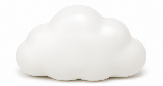 Plain White Cloud Crunchy Squishy