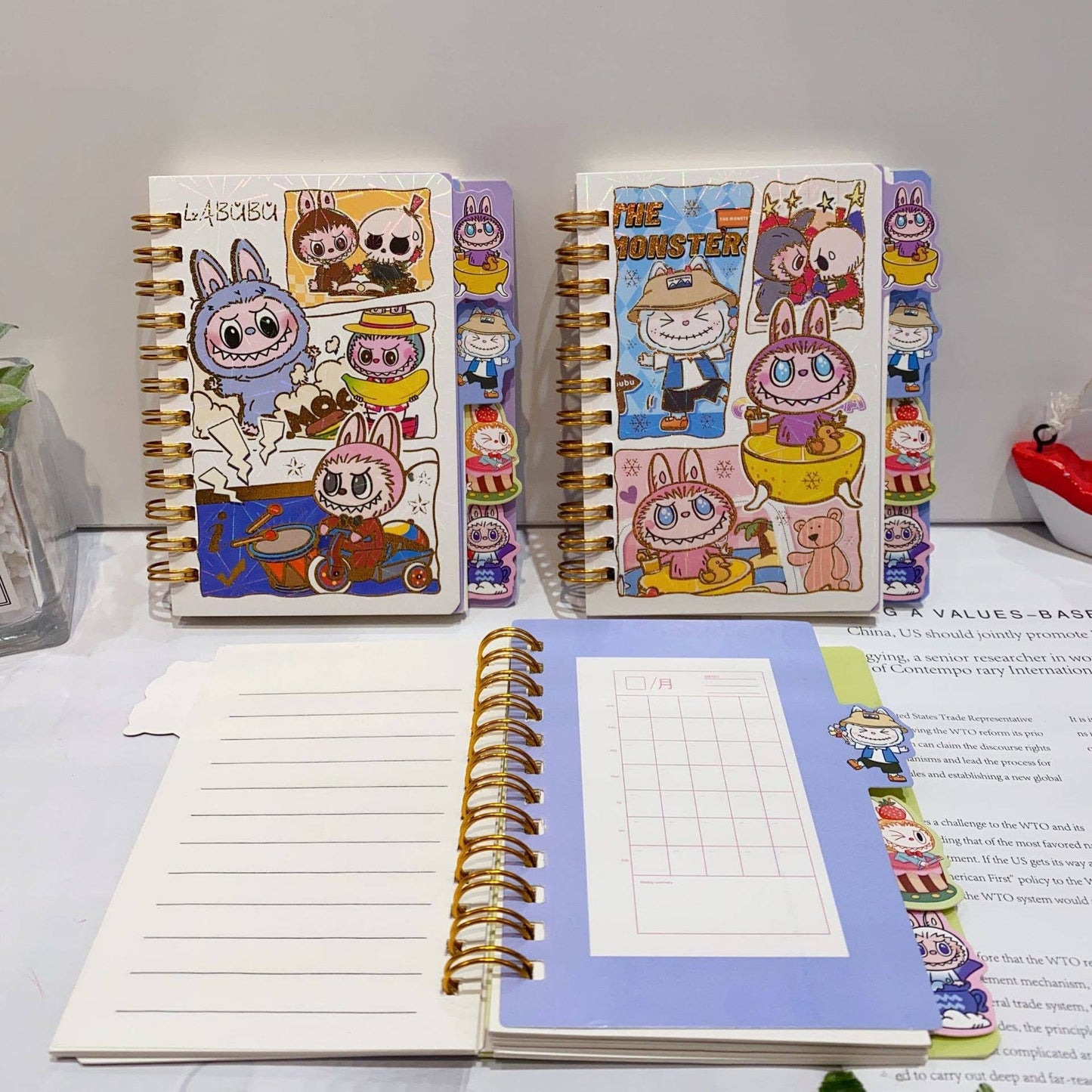Labubu Cartoon Mini Spiral Notebook
