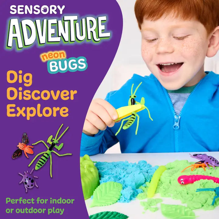 Sensory Adventure Water Play Neon Bugs