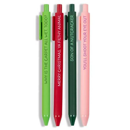 Pop Culture Christmas Movie Quotes Pen Set