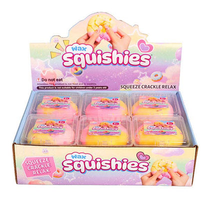 Wax Squishies® Donut Wax Crackle Fidget Clay Toy (1pc)