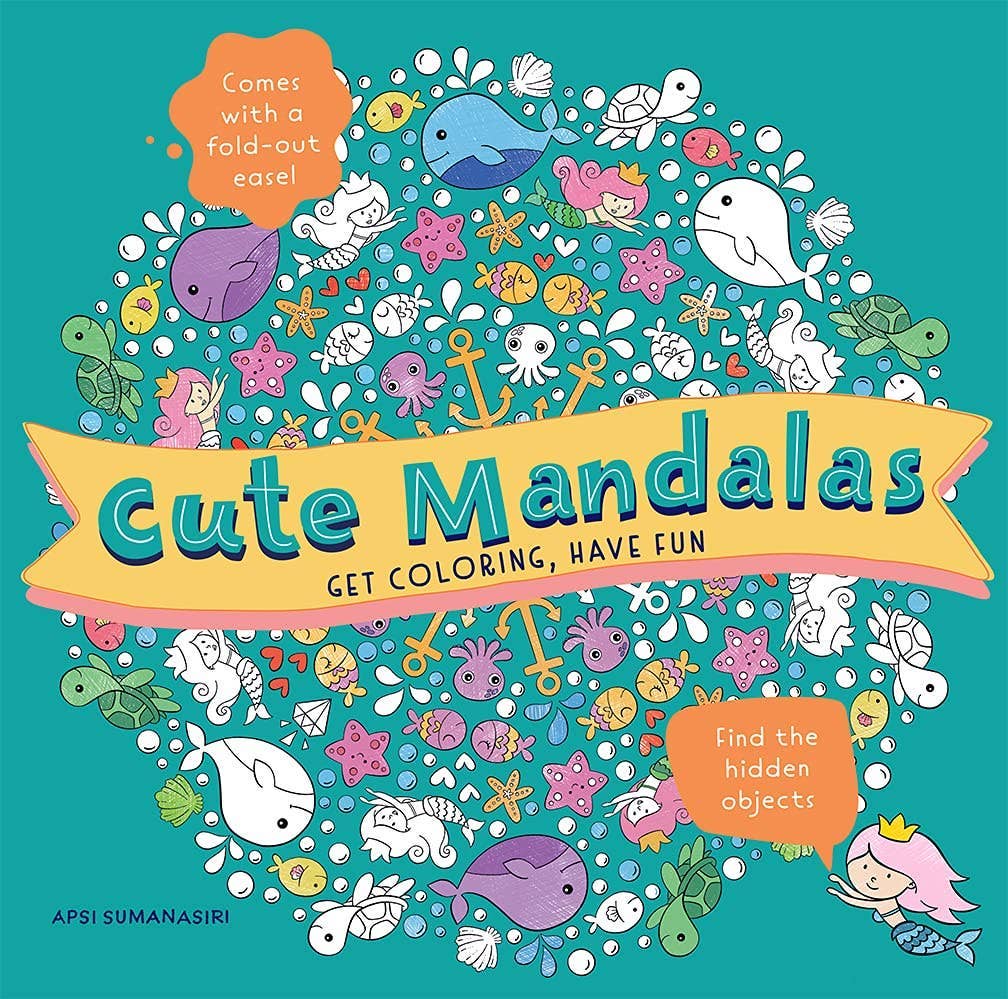 Cute Mandalas Coloring Book