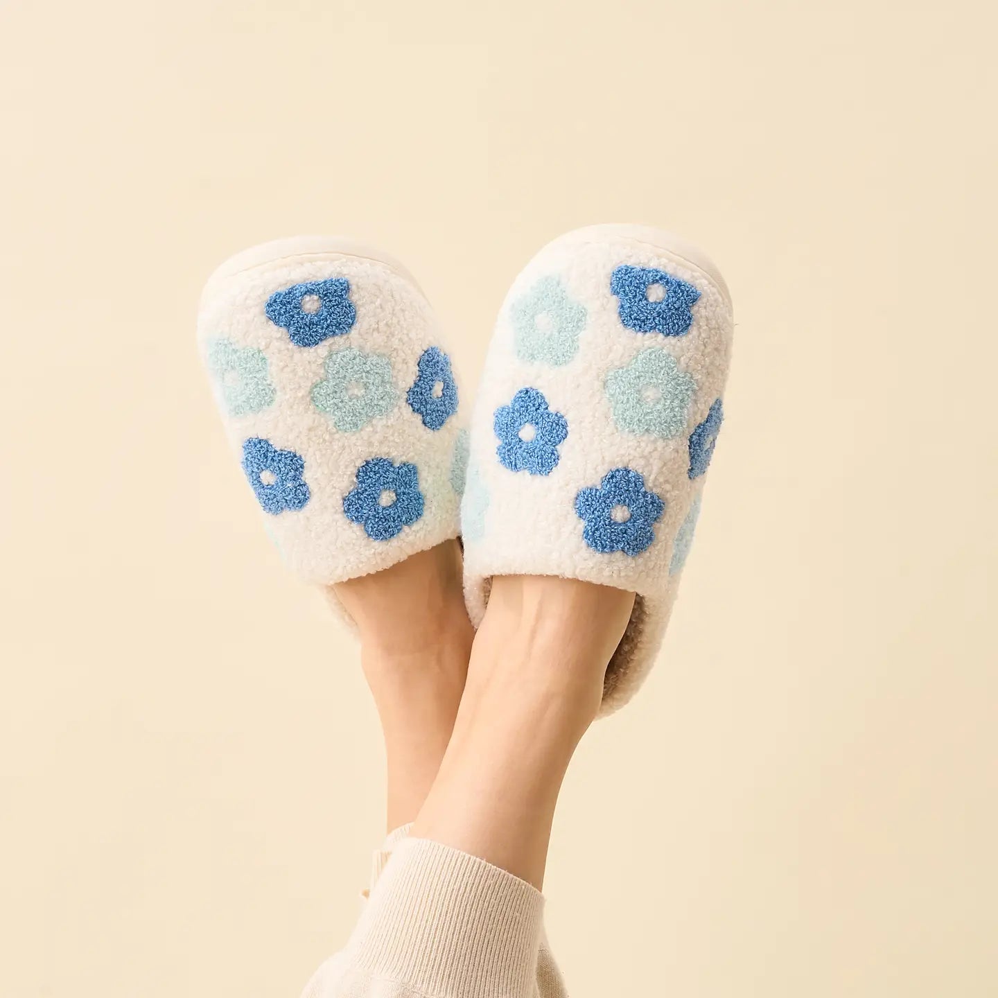 Blue Flower Slippers S/M