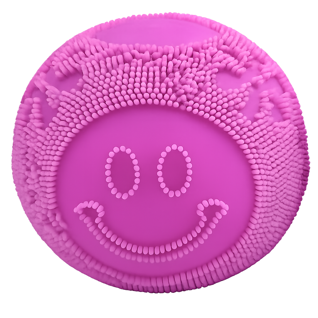 Fun Doh Fuzzy Face Squishy Ball