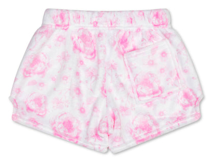 Pretty Pink Toile Plush Shorts