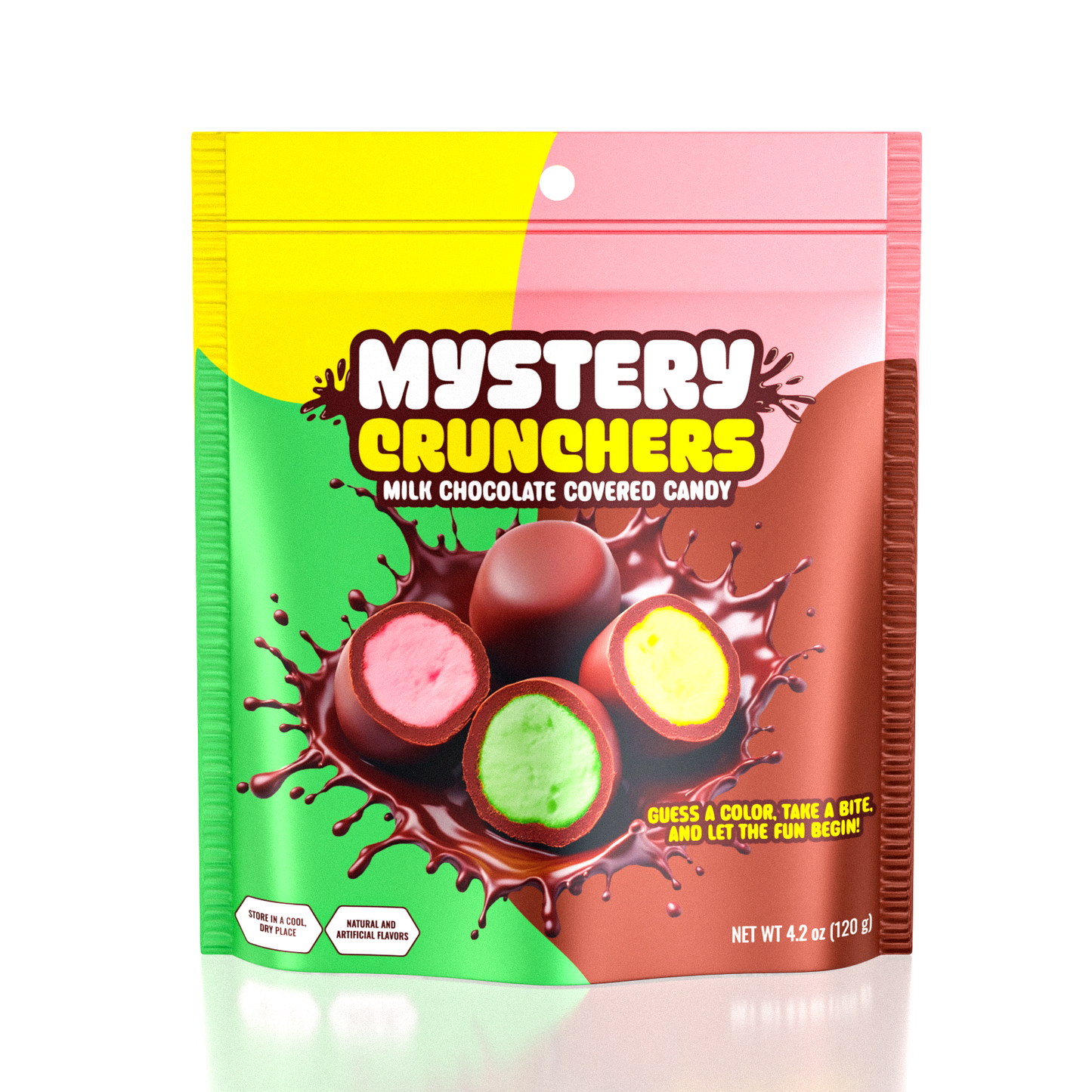 Mystery Crunchers Color Viral Reveal Chocolate Bites (120g)