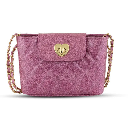 Paige Jelly Purple Glitter Hand Bag