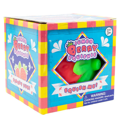 Jumbo Doh Filled Strawberry - Soft Stress Squishy Ball