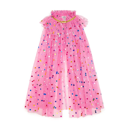 Raspberry Confetti Cape