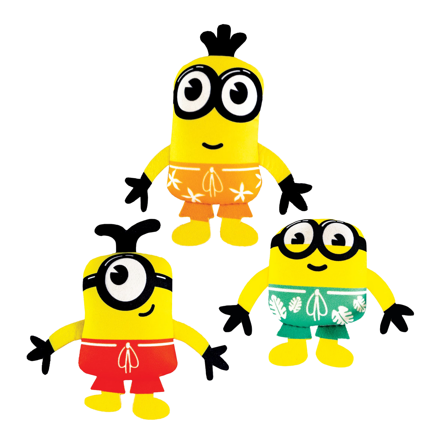 💛 Minions Neoprene Diving Toys – Kevin, Bob & Stuart Set