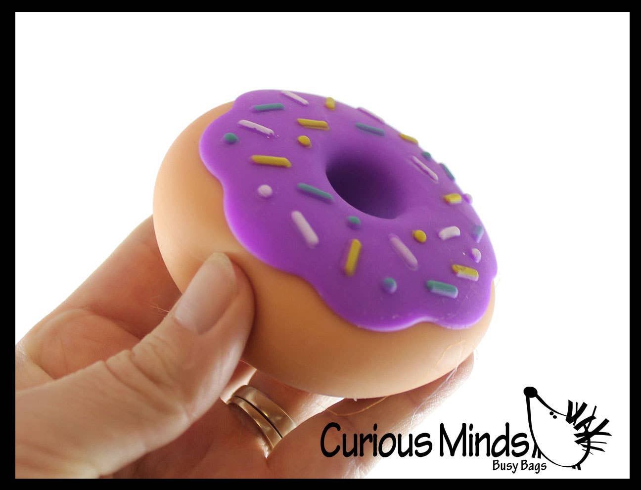 Cute Doughnut Soft Doh Filled Stretch Ball