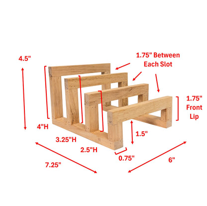 Platter, Plate, and Cutting Board Rack - Wood