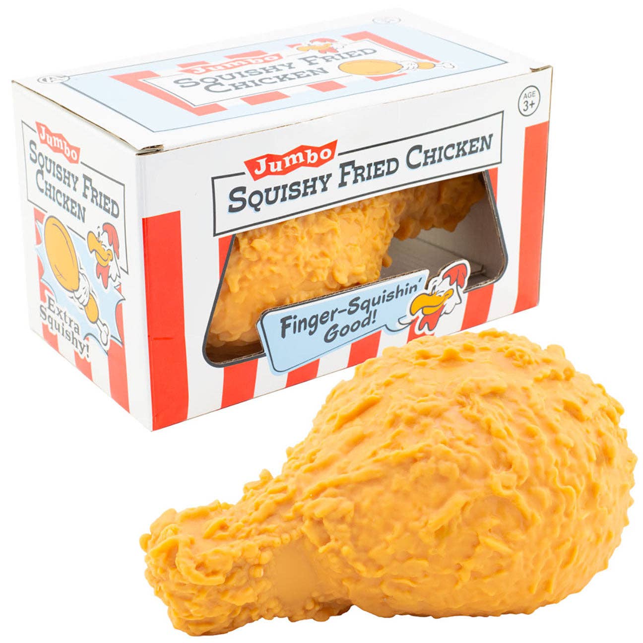 Jumbo Doh Filled Chicken Drumstick - Soft Stress Squishy Ball Funny