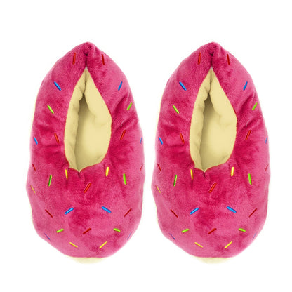 Donut Judge Me | Kid's Funny Fluffy House Non-Slip Slippers