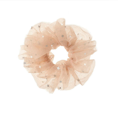 Shimmer Tulle Ruffle Scrunchie