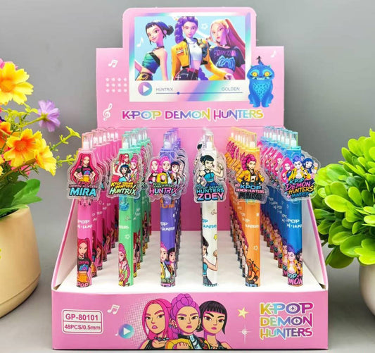 KPOP demon hunters black gel pen