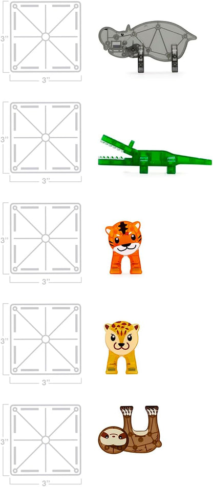 Magnatiles Jungle Animals 25 piece set
