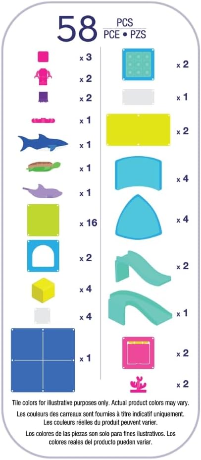 Magnatiles Undersea Adventure 58 piece