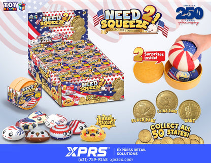 Happy Birthday America Bao Bun/Dumpling w/state coin