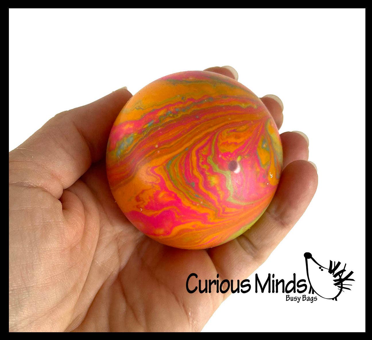 1 Marble Swirl Soft Doh Filled Stretch Ball - Ultra Squishy