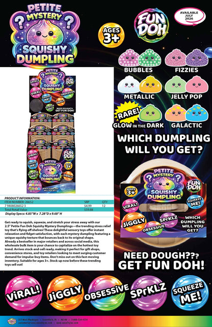Fun Doh Squishy Mystery Mini  Dumpling Toy