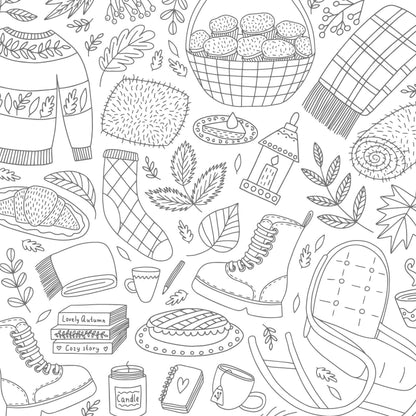 The Super-Cute Cozy Home Coloring Book
