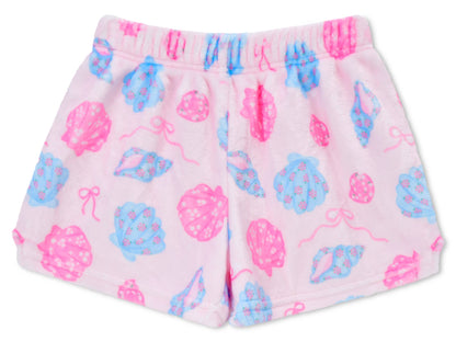 Seashells Plush Shorts (Youth Large (14))