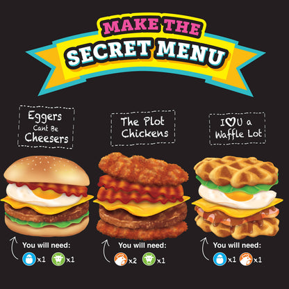 ORB™ Stretchee Foodz Secret Menu Burger, Breakfast & Waffle