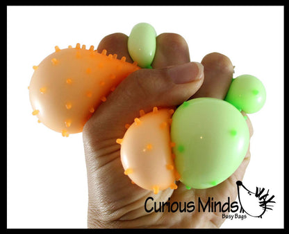 1 Spiky Bumpy Soft Doh Filled 1.7" Stress Ball - Squishy
