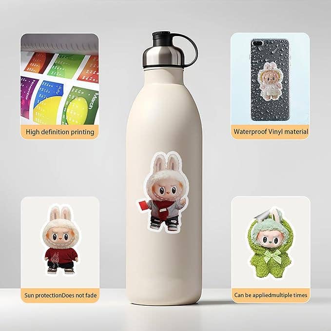 Labubu cartoon cute deco sticker Assortment