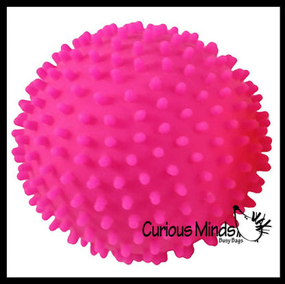 1 Spiky Bumpy Soft Doh Filled 1.7" Stress Ball - Squishy