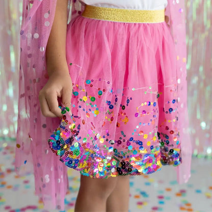 Raspberry Confetti Tutu 4-6y