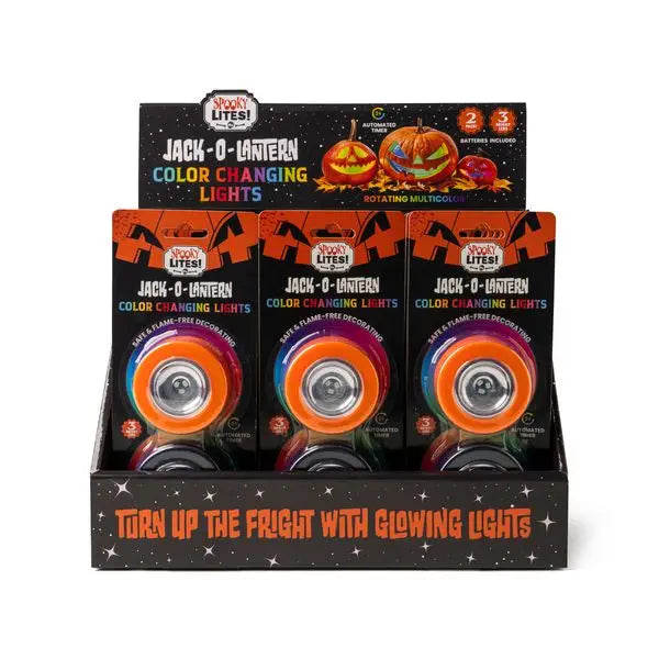 Spooky Lites! Jack-O-Lantern Color Changing Lights