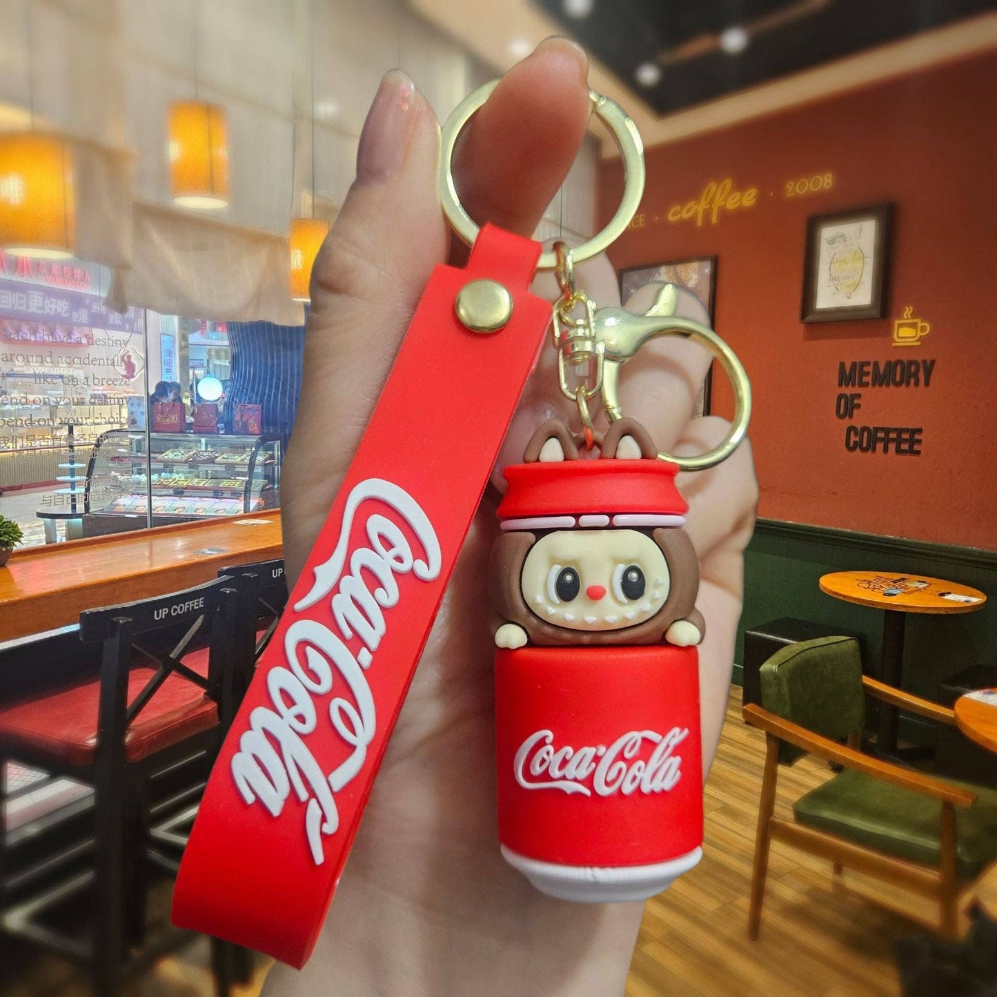 Cute monster cola Keychain Bag Pendant