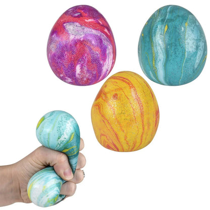 Easter Special Marbleized Squeeze Fidget Egg Kids Toy
