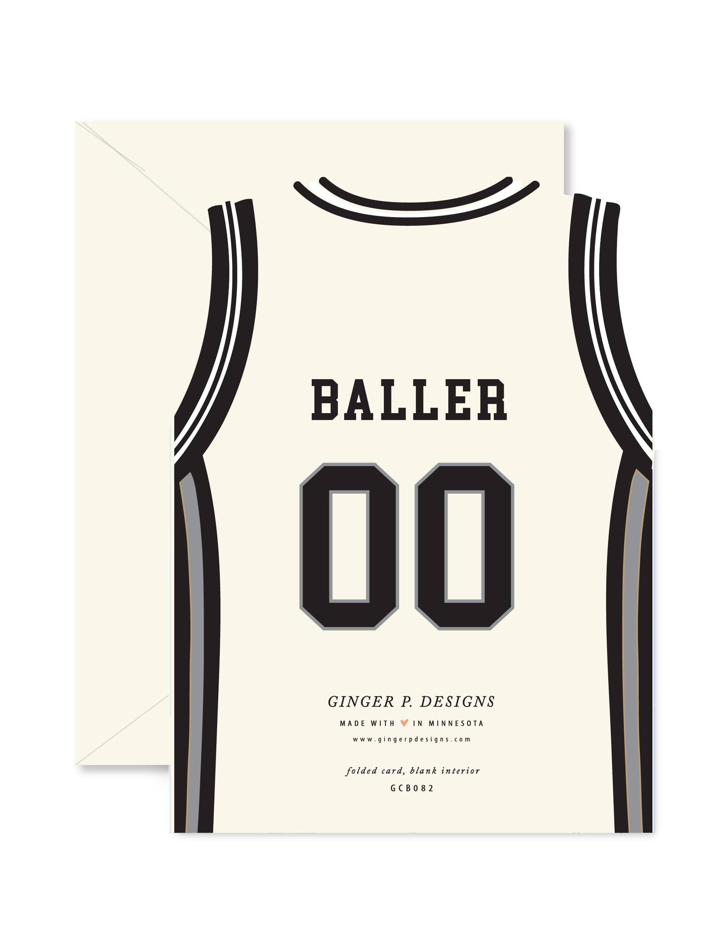 All-Star Basketball Jersey Birthday die-cut Greeting Card