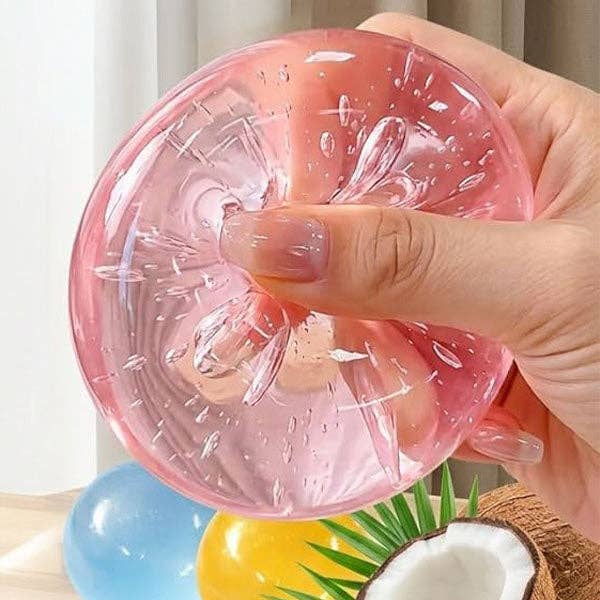 Coconut Oil Squishies® Solid Squish Fidget Stress Ball (1pc) Assorted Colors