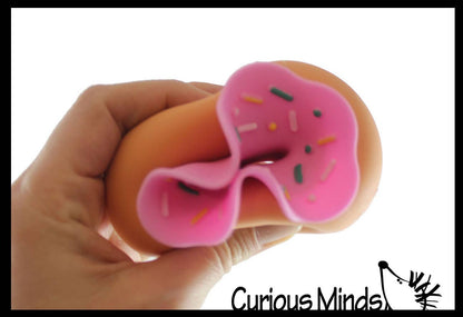Cute Doughnut Soft Doh Filled Stretch Ball
