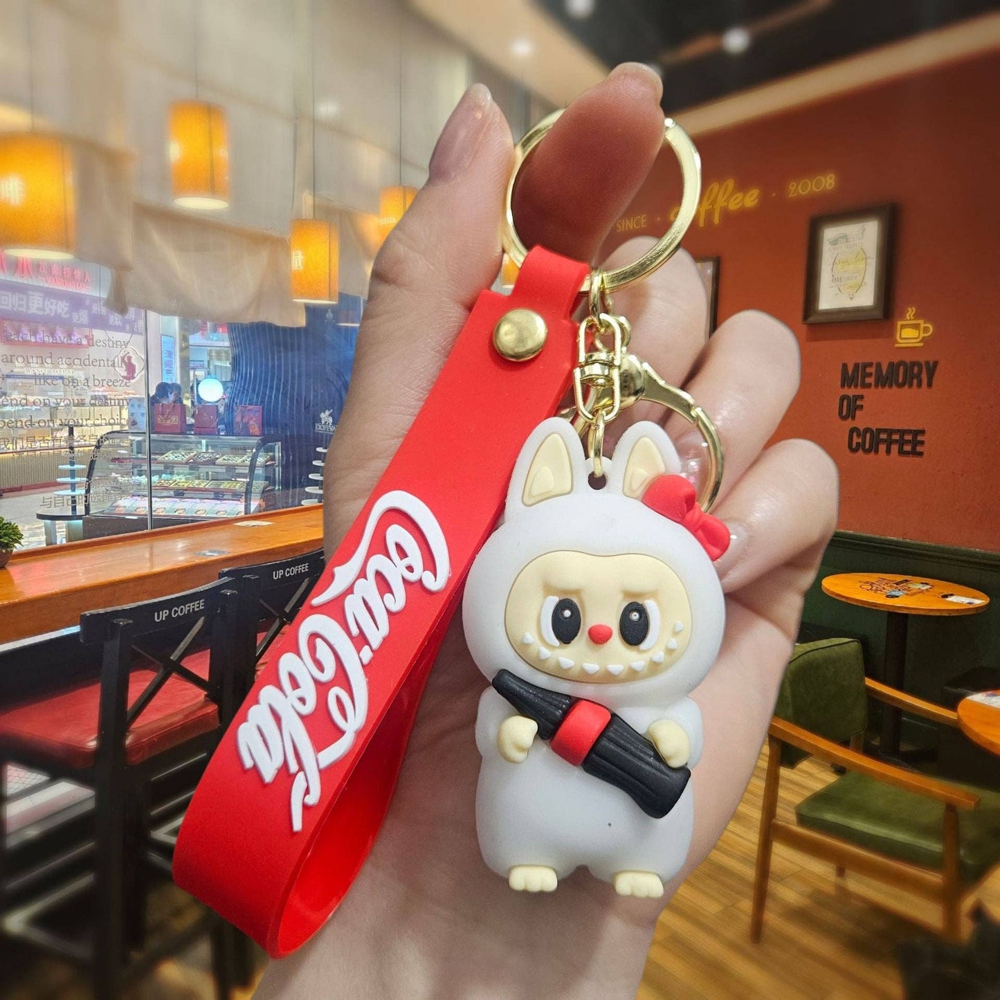 Cute monster cola Keychain Bag Pendant