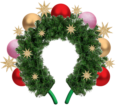 Deck the Halls Wreath Novelty Headband