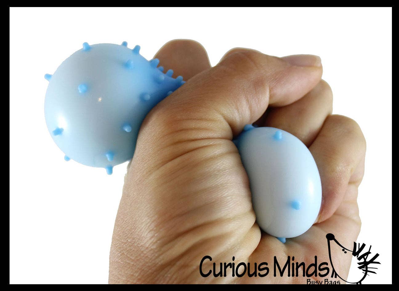 1 Spiky Bumpy Soft Doh Filled 1.7" Stress Ball - Squishy