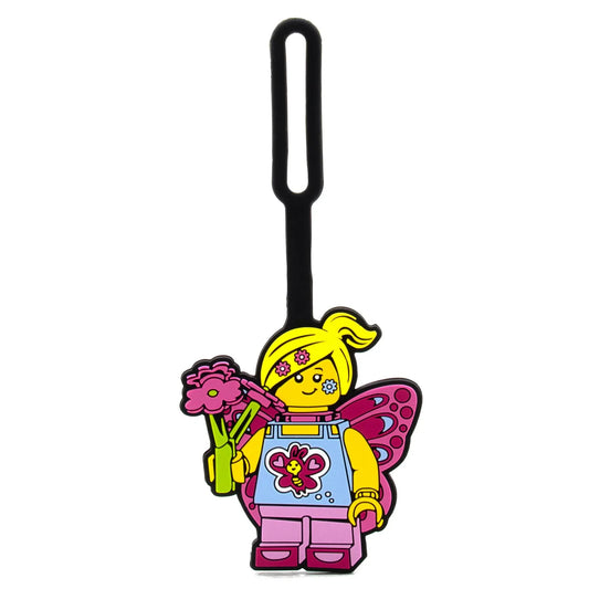 LEGO Butterfly Girl Silicone Bag Tag