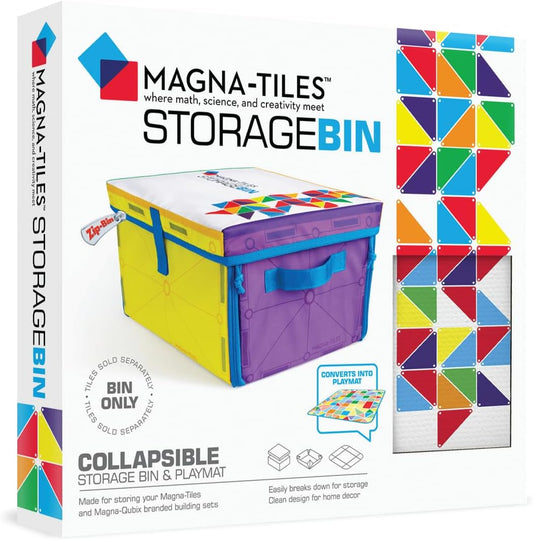 Magnatiles Storage Bin & Interactive Play Mat