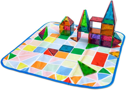 Magnatiles Storage Bin & Interactive Play Mat
