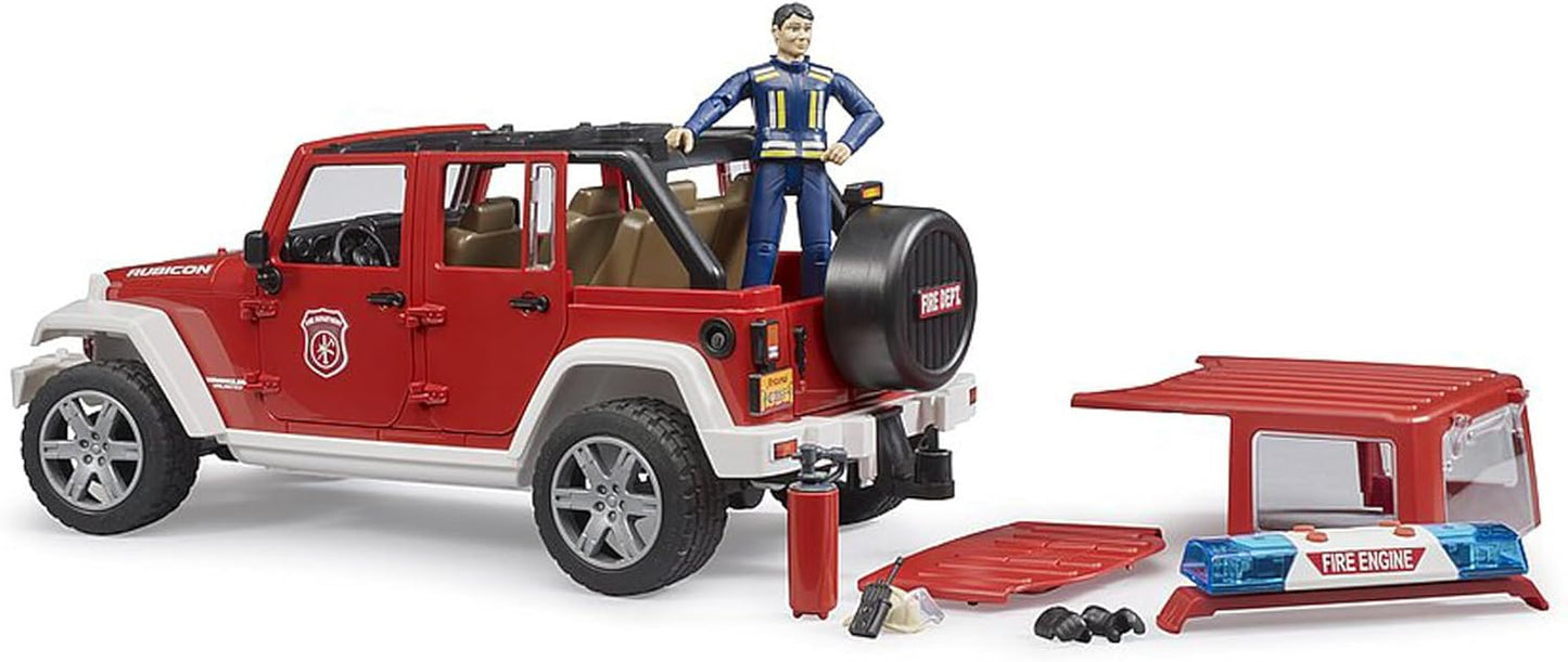 Bruder Jeep Wrangler Unlimited Rubicon Fire Service with Firefighter