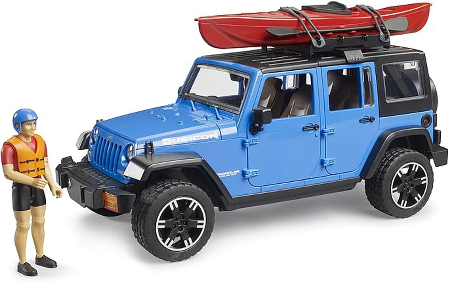 Jeep Wrangler Rubicon Unlimited with Kayak and Figure