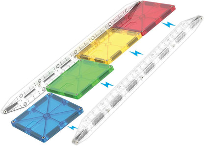 Magnatiles Rail Racers Deluxe 90 piece