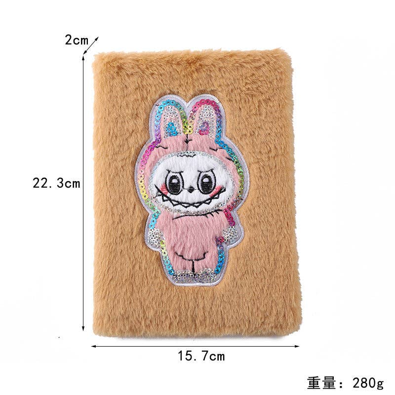 Cartoon Plush Notebook For Back To School