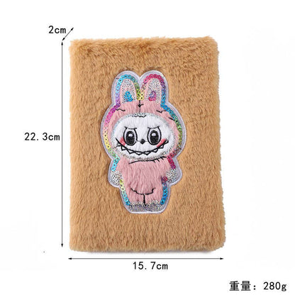 Cartoon Plush Notebook For Back To School