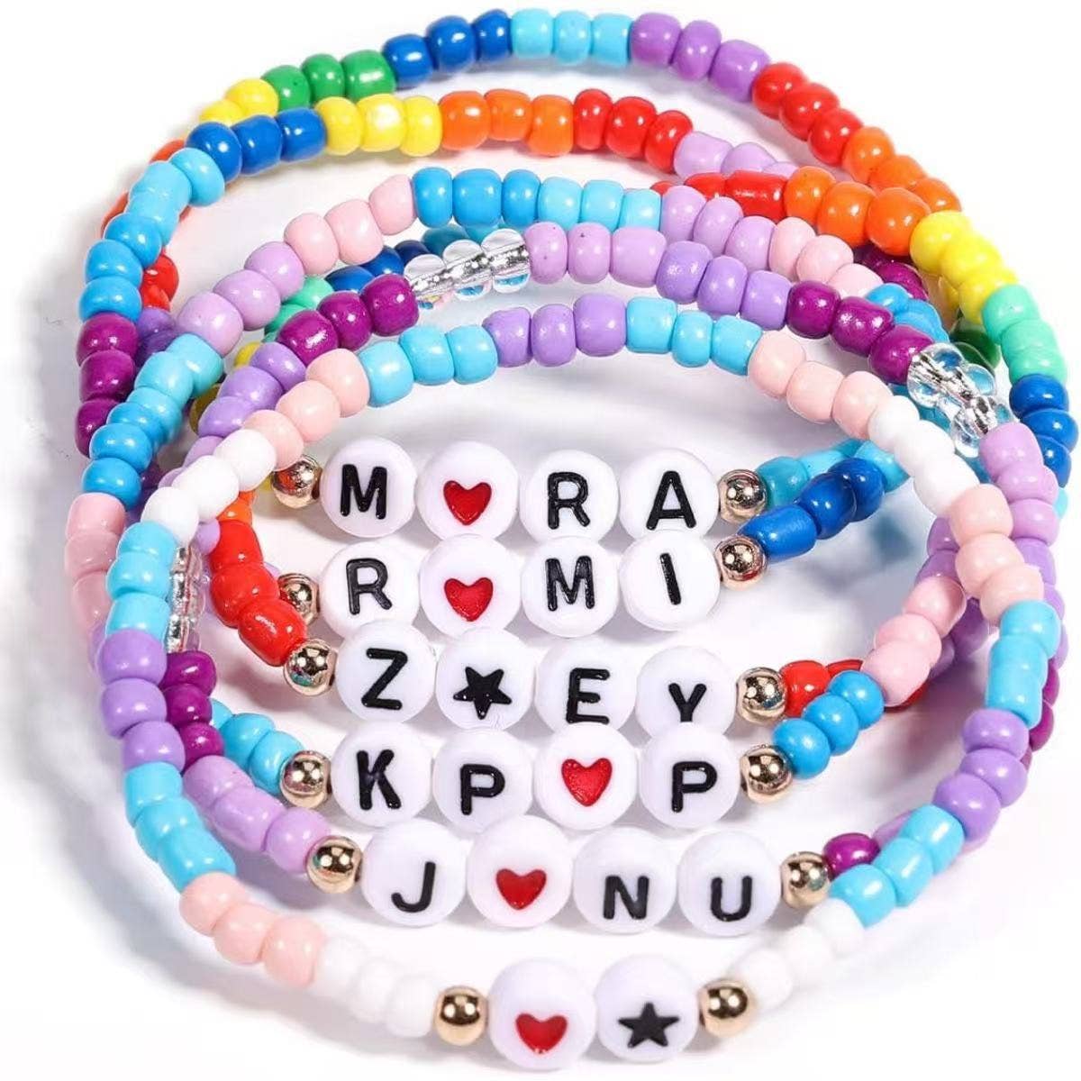 Kpop Demon Hunters beaded layered bracelets